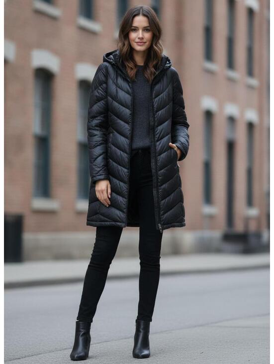 Calvin Klein Jackets & Blazers - Calvin Klein Packable Lightweight Premium Down Hooded Puffer